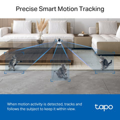 Câmara de Segurança Wi-Fi Inteligente 2K 4MP Pan/Tilt TP-Link Tapo C220 com Inteligência Artificial e Visão Noturna