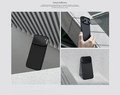 Capa Nillkin CarboProp MagSafe com Fibra de Aramida, Suporte e Proteção de Câmara CamProp para Smartphone Apple iPhone 17 Pro Max / iPhone 18 Pro Max - Preta
