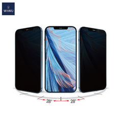 🔒 WiWU Anti-Spy Tempered Glass – Película de Vidro Privativa para iPhone