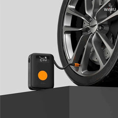 Inflador de Pneus Portátil WiWU WI-AI003 | Compressor Digital 90W com Bateria de 5.000mAh (2x 2500mAh) – Cilindro 22 para Carros, Motos e Bicicletas