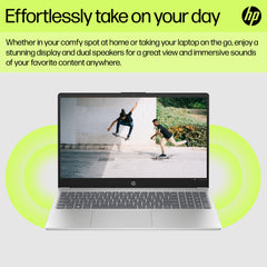 LAPTOP HP 15-fd0154wm | PRODUTIVIDADE E INTELIGÊNCIA ARTIFICIAL Grandes Destaques: Processador Intel® Core™ Ultra 5 | Ecrã IPS Touchscreen de 15.6" | Gráficos Intel® Arc™