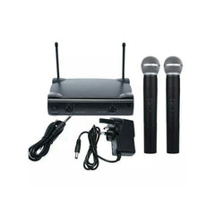 Sistema de Microfone Sem Fio Duplo SH-555 (UHF / VHF)