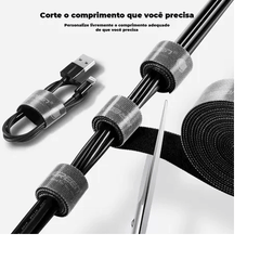 UGREEN 40354 Organizador de Cabos 2M Laços de Fixação