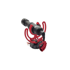 Rode VideoMicro Compact On-Camera Microphone with Rycote Lyre Shock Mount, Auxiliary, Black