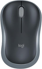 Rato Sem Fio Logitech M186 Cinza Receptor Nano USB 2.4 GHz Sensor Óptico 1000 DPI