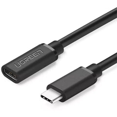 Cabo de Extensão Ugreen USB-C Macho para USB-C Fêmea 1 Metro