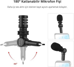 Microfone Condensador Miniatura Boya BY-M100UC Tipo C