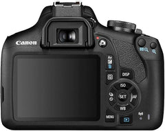 Canon EOS 2000D DSLR + Lente EF-S 18-55mm f/3.5-5.6 IS II – Preta
