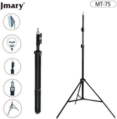 Tripé Profissional Jmary MT-75 | Altura de 2.10m – Cabeça Giratória Panorâmica e Carga até 5kg