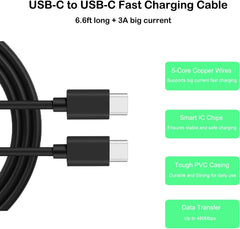 CARREGADOR SAMSUNG FAST CHARGING (25W) TYPE-C TO TYPE-C