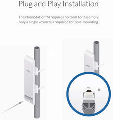 Ubiquiti NanoStation M5 – 5 GHz – Até 150 Mbps