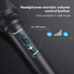 Microfone Dinâmico MAONO HD300T USB/XLR com Kit de Estúdio