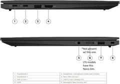 Lenovo ThinkPad X1 Carbon Gen 11 21HM002DUS Black Laptop, i7-1355U, 16GB, 512GB PCIe SSD, 14.0" IPS Touch Wide UXGA (1920x1200), Intel Iris Xe, Windows 11 Pro