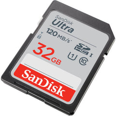 SanDisk Ultra 32GB SD Card SDXC Class 10 UHS-I com Velocidade de Leitura de 120MB/s