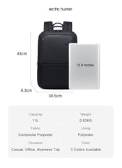 Pasta Arctic Hunter B00681 Resistente à Água com Compartimento para Laptop de 15,6” – GREY / BLACK