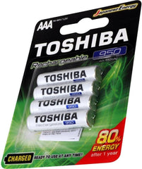 PILHAS TOSHIBA AAA – Pack com 4 Unidades