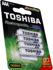 PILHAS TOSHIBA AAA – Pack com 4 Unidades