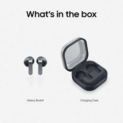 Samsung Galaxy Buds 4 Bluetooth – Preto | Cancelamento de Ruído com Galaxy AI e Som Hi-Fi