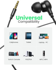 UGREEN In-ear Headphone 3.5mm Wired Earphone with Microphone