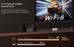 Router Inteligente Tenda TX2L Pro Dual-Band Gigabit Wi-Fi 6 | Velocidade de até 1501Mbps, Nova Tecnologia 802.11ax, Portas Gigabit e Segurança Avançada WPA3