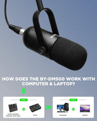 Microfone para Podcast BOYA BY-DM500