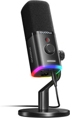 Microfone Dinâmico Maono PD100X para Podcast e Streaming (XLR / USB-C)