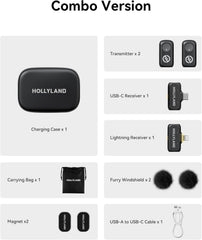 Microfone de Lapela Sem Fio Hollyland Lark A1
