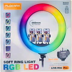 Anel de Luz LED Profissional Plokama R56
