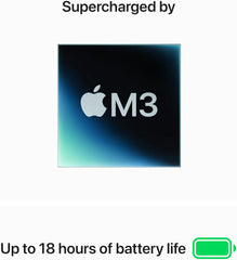 Apple MacBook Air (14″) com chip M3, 256 GB de SSD e 8 GB de RAM