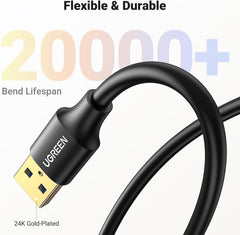Cabo Extensor UGREEN USB 3.0 A Macho para A Fêmea – 1 Metro (10368)