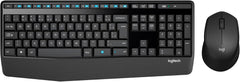 Kit Teclado e Mouse Sem Fio Logitech MK345 Wireless Combo com Apoio para Pulso