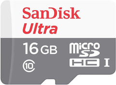 Cartão de Memória SanDisk Ultra microSDHC 16GB UHS-I Class 10 (80MB/s)