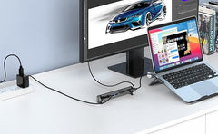 WiWU A821CH Laptop Stand + USB-C Hub