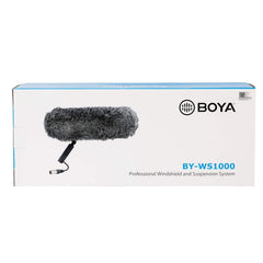 BOYA BY-WS1000 – Sistema de Suspensão e Pára-brisas para Microfone Shotgun