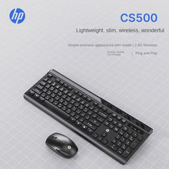 Kit Teclado e Mouse Sem Fio HP CS500 Wireless Combo (Preto)
