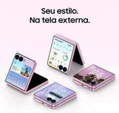 Smartphone Dobrável Samsung Galaxy Z Flip8 5G 12GB RAM 256GB Tela 6,9" Dynamic AMOLED 2X Processador Exynos 2600