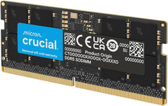 Crucial 16GB DDR5 4800MHz SODIMM Laptop Memory