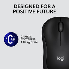 Rato Sem Fio Logitech M220 Silent Preto com Redução de Ruído de 90% Receptor Nano USB 1000 DPI