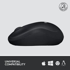 Rato Sem Fio Logitech M220 Silent Preto com Redução de Ruído de 90% Receptor Nano USB 1000 DPI