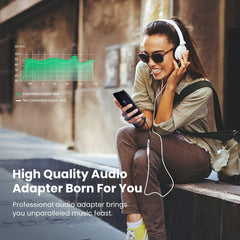 Adaptador Áudio UGREEN US211 (30756) Lightning para Fêmea 3,5mm Certificado Apple MFi Plug and Play