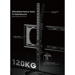 Suporte de Parede Reforçado para TV de 50" a 120" VESA 1000x500 Capacidade até 100kg com Inclinação de 15°