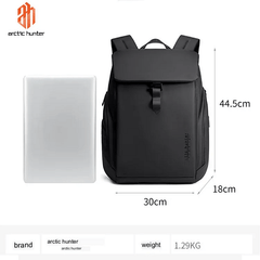 Arctic Hunter B00558 Waterproof Anti-Theft Backpack – Grey | Black
