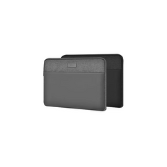 WiWU 16 inch Minimalist Laptop Sleeve – Preta e Cinza