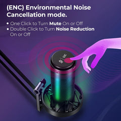 Microfone Condensador USB BOYA K9 Vibrant Lighting