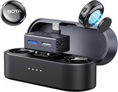 Microfone lapela sem fio BOYALINK 3 Type-C