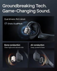 Fones de Ouvido Esportivos Shokz OpenRun Pro 2 Condução Óssea e Aérea Bluetooth