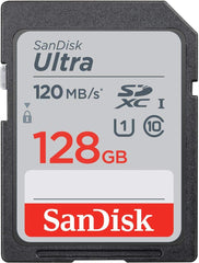 Cartão de Memória SanDisk Ultra SDXC 128GB UHS-I Class 10 (140MB/s)
