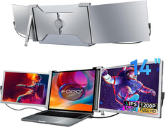 Extensor de Tela Tripla para Laptop – Monitores Portáteis FHD 1080P IPS – Modelos S16 (14") e S9 (15,6")
