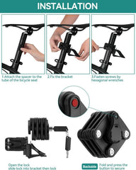 Cadeado de Bicicleta ROCKBROS Cube – Alta Segurança e Design Portátil