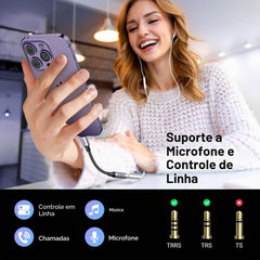 Adaptador Áudio UGREEN US211 (30756) Lightning para Fêmea 3,5mm Certificado Apple MFi Plug and Play